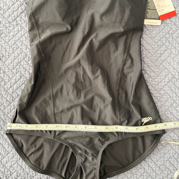 Speedo Women's Black PowerFlex Princess Seam Conservative Swimsuit Size 12 - Picture 10 of 13